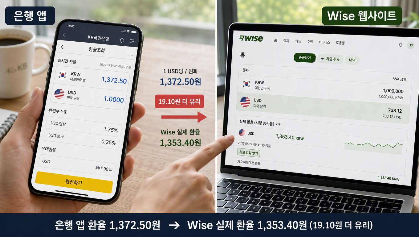 실시간 환율정보 앱과 웹사이트 비교 기준